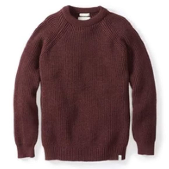 Peregrine Sweaters - Peregrine 100% wool burgundy sweater